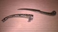 Turkiye-нож с кания-метални-19см-внос швеицария, снимка 3