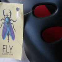 FLY LONDON черни дамски чехли на пкатформа, нови, с етикет, , снимка 2 - Чехли - 24267376