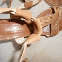 Дамски кожени сандали на ток Dolce amaro italian brand , снимка 6 - Дамски обувки на ток - 22046248