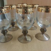 руски кристални чаши с златен кант , снимка 8 - Антикварни и старинни предмети - 25718493