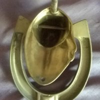 старо бронзово чукало,хлопка за врата, снимка 5 - Антикварни и старинни предмети - 25658709