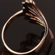 Красив забележителен пръстен от 14k попълнено злато 20 лв., снимка 2 - Пръстени - 10734505