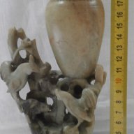 Стенна ваза 19-ти век , сапунен камък , снимка 4 - Антикварни и старинни предмети - 13774010