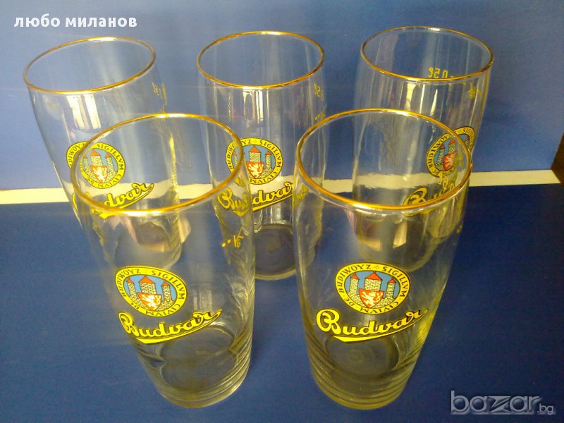 бирени чаши  budvar за колекция, снимка 1
