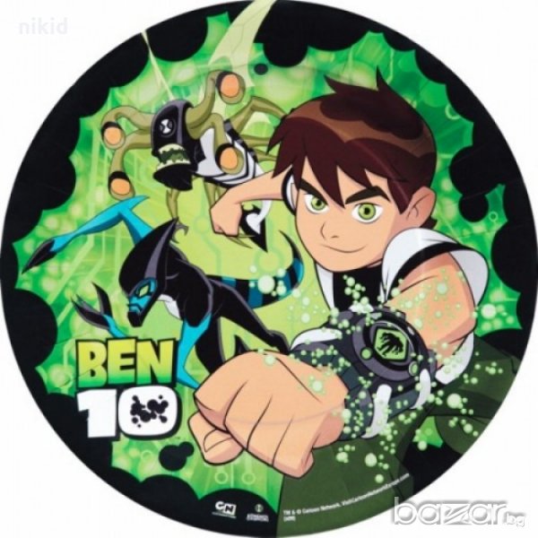 ben Ten 10 Бен Тен 10   10 бр парти чинии чинийки, снимка 1