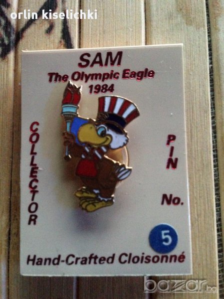 Олимпийска значка за колекционери 1984 г Ретро спортна носталгия, снимка 1