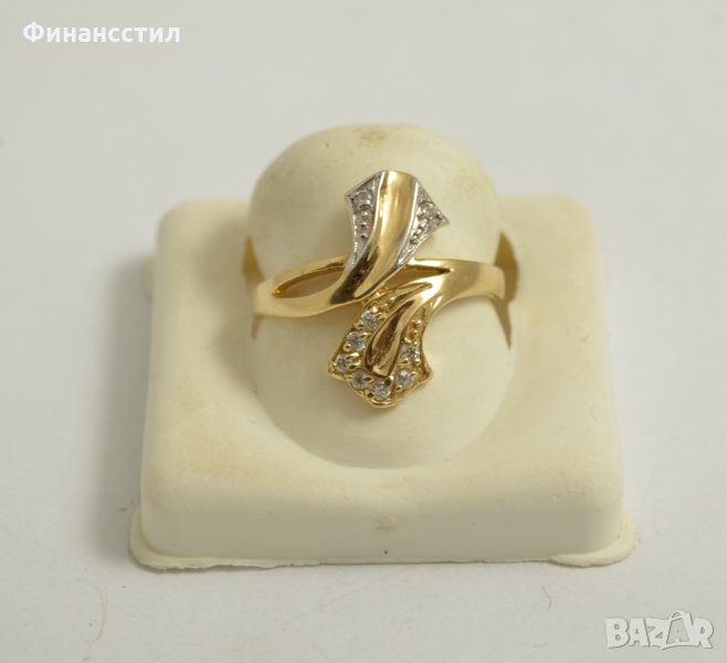 нов златен пръстен 43528-5, снимка 1