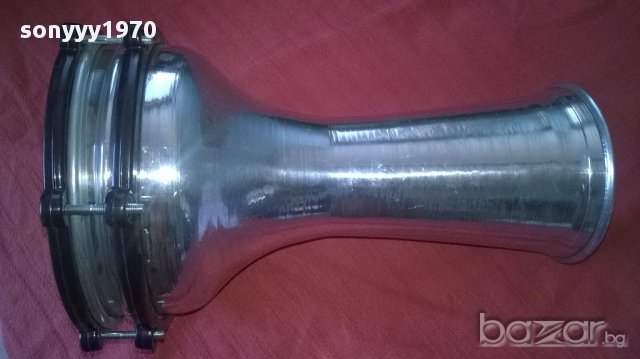 Тарамбука-нова метална/инокс-30х20см, снимка 6 - Ударни инструменти - 15632840