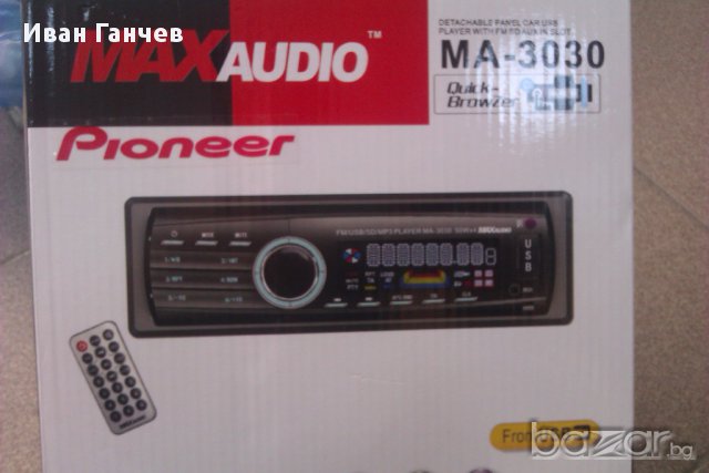 PIONEER Mp3,usb,sd радио плеар  блутуд,четящ USB flash с евро букса НОВ, снимка 2 - Аксесоари и консумативи - 14209475