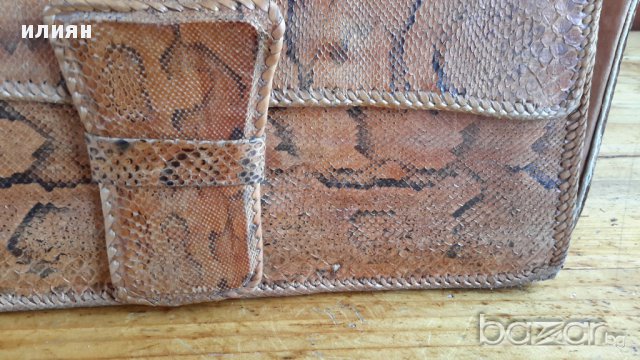 Дамска  чанта  от змийска  кожа, снимка 3 - Подаръци за жени - 12414499