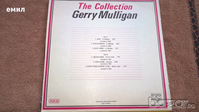 gerry mulligan вта 12597, снимка 2 - Грамофонни плочи - 13739012