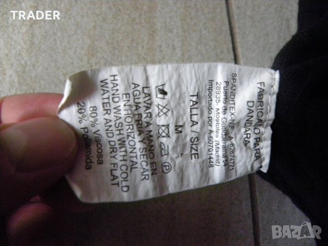 Дамска черна ластична рокля DANDARA, размер М, снимка 12 - Рокли - 23222418