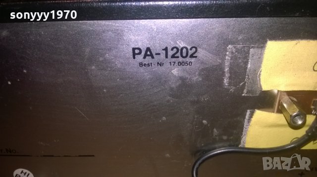 monacor pa-1202 profi power amplifier-mono-внос швеицария, снимка 15 - Ресийвъри, усилватели, смесителни пултове - 23615485