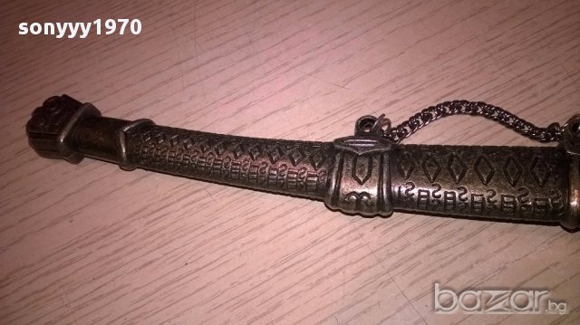 Метален меч с метална кания 24/5см-внос швеицария, снимка 8 - Антикварни и старинни предмети - 16093555