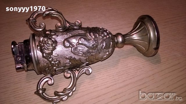 Ретро запалка амфора-19х14х7см-внос швеицария, снимка 8 - Антикварни и старинни предмети - 17015254