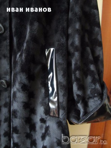 Еко палто-манто-черно, снимка 9 - Палта, манта - 16628253
