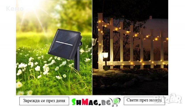  Соларни лампи за украса на дома и градината , снимка 7 - Лед осветление - 22381582