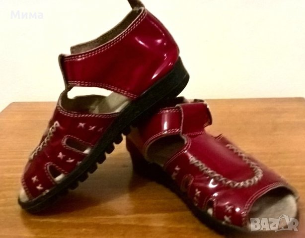 Сандали от естествен лак, № 26,  стелка 16 см., 5 лв., снимка 5 - Детски сандали и чехли - 23827943