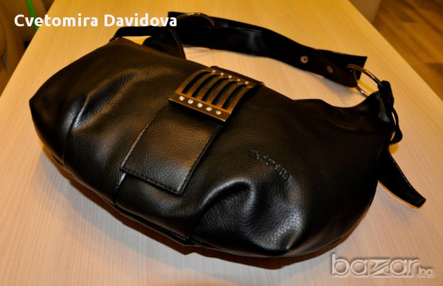 Черна кожена чанта - мека Weiyena, снимка 3 - Чанти - 17206935