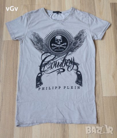 Мъжка тениска Philipp Plein Cowboy - S, снимка 3 - Тениски - 22322358