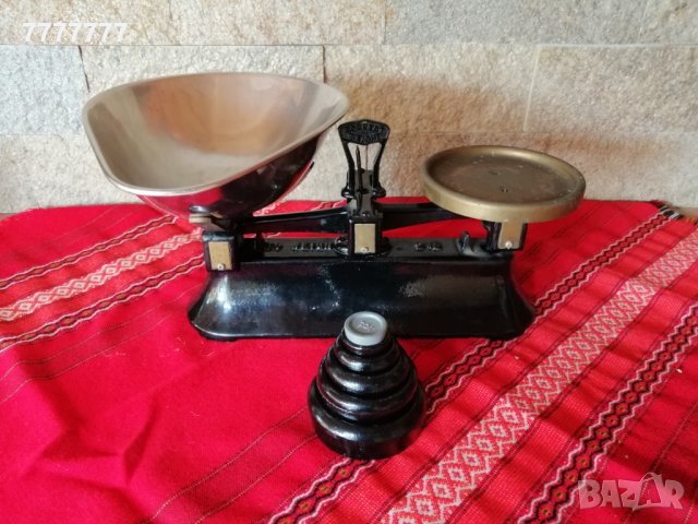Старинен ретро кантар везна, снимка 4 - Антикварни и старинни предмети - 24901452