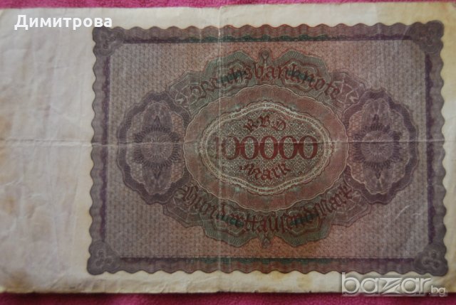 100000 марки 1923 Германия, снимка 2 - Нумизматика и бонистика - 19130994