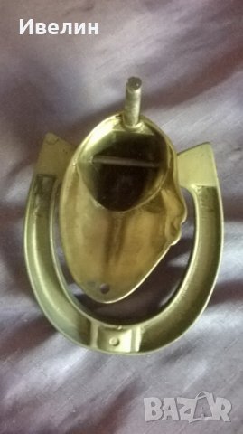 старо бронзово чукало,хлопка за врата, снимка 5 - Антикварни и старинни предмети - 25658709