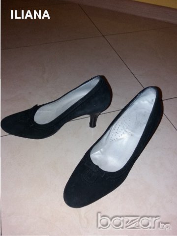 Обувки от естествен велур , снимка 5 - Дамски обувки на ток - 17599557