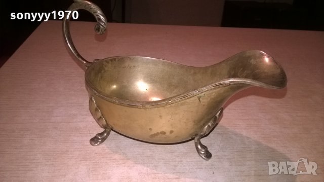 ретро сосиера-мед/месинг-29х11х10см-внос швеицария, снимка 7 - Антикварни и старинни предмети - 23744310