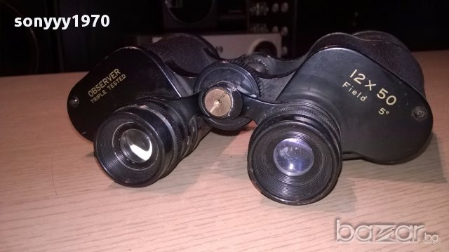Observer 12x50-triple tested made in japan-бинокъл-внос швеицария, снимка 5 - Екипировка - 14959490