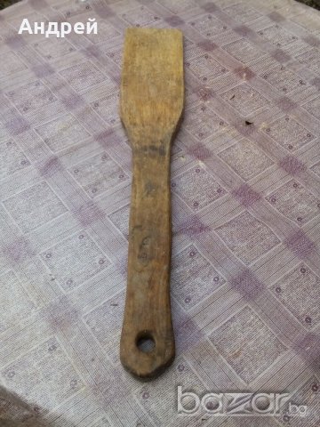Старинна дървена бъркалка, снимка 4 - Антикварни и старинни предмети - 20680737