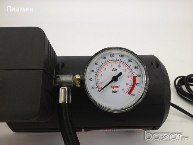 Компресор за гуми, Auto Practic автокомпресор, налягане: 250 PSI, 18 бара, 10 А; Нов !, снимка 3 - Аксесоари и консумативи - 14113217