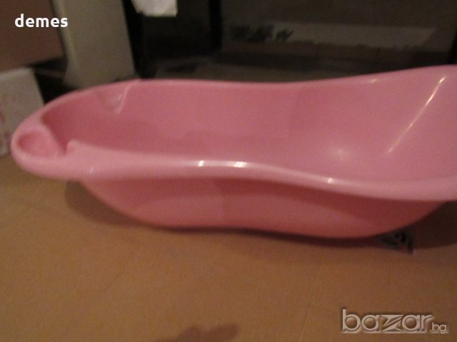 Розова пластмасова ваничка, много запазена, снимка 5 - За банята - 21243846