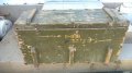 Ретро военен сандък-102х60х40см с капак и дръжки, снимка 2
