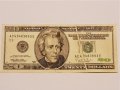 Много рядка 20 доларова банкнота с дефект при отпечатването, снимка 3