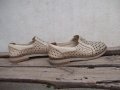 Дамски резани обувки от естествена кожа 
