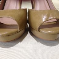 Елегантни дамски обувки цвят горчица, снимка 4 - Дамски обувки на ток - 14494236