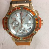 Дамски часовник HUBLOT BIG BANG GOLD/ORANGE реплика клас ААА+, снимка 3 - Дамски - 16033875