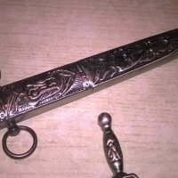 нож сабя-кама с ножница-метални-38х11см-внос швеицария, снимка 10 - Колекции - 23651655