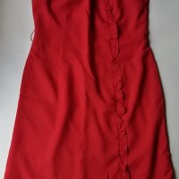 Червена рокля, снимка 7 - Рокли - 25193250