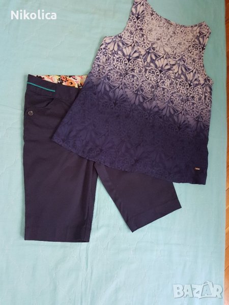 Стилен марков комплект от потник Timeout (Kenvelo) и къс панталон Orsay ,размер S/M., снимка 1