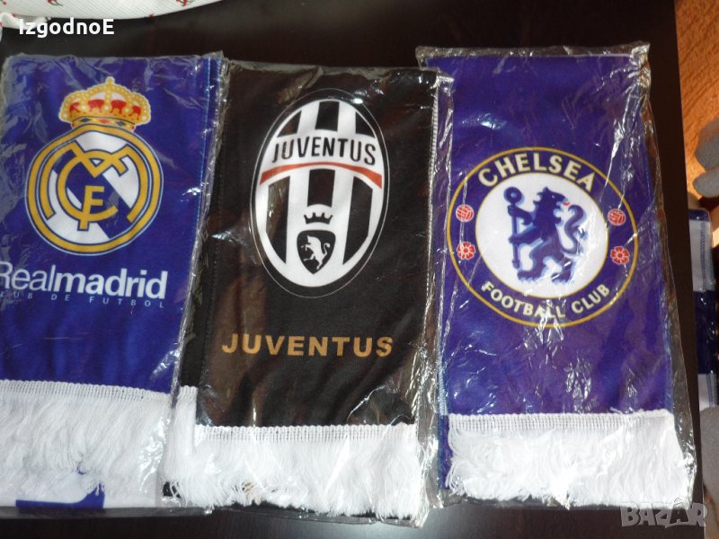 Футболни шалове - Челси, Интер, Реал Мадрид, снимка 1