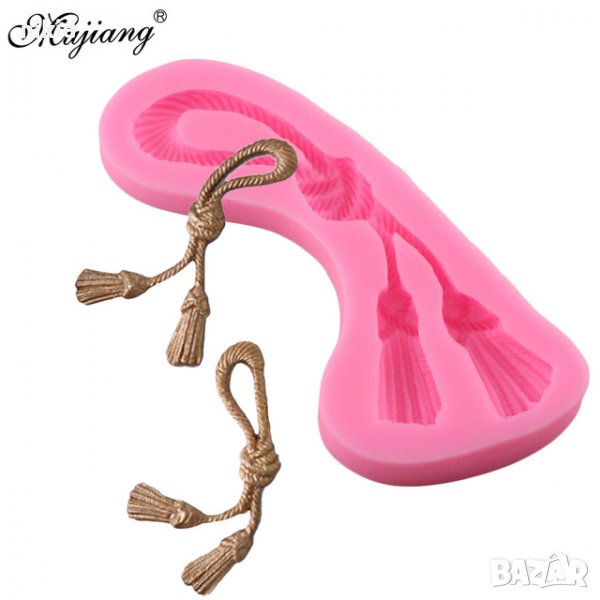 Възел Пискюл Мартеница силиконов молд форма декорация и украса торта фондан, снимка 1