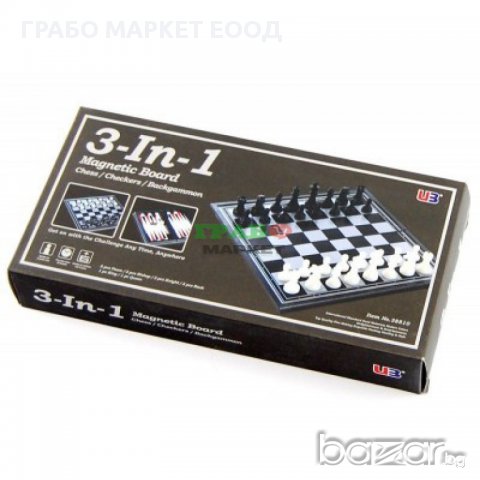 Красив магнитен шах с размери - 25х25 см, снимка 2 - Шах и табла - 15741545