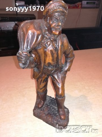 ретро фигура-човек с торба-25х13х13см-внос швеицария, снимка 6 - Колекции - 20759642