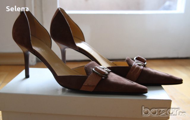 Елегантни обувки Casadei - естествена кожа, снимка 7 - Дамски обувки на ток - 9048754