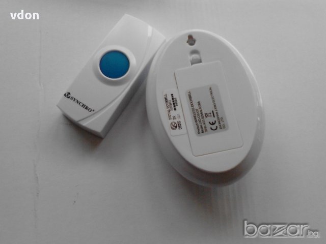 Безжичен звънец на батерии и на ток с обхват до 150 метра, снимка 7 - Други - 11009975