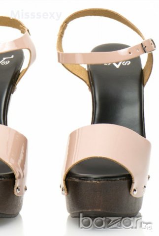 ПРОМО 🍊 VERSACE SPORTIVO 🍊 Дамски кожени сандали в пастелно розово 36 номер нови с кутия, снимка 12 - Сандали - 18828994