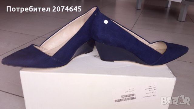Calvin Klein сини велурени обувки EU37, снимка 7 - Дамски ежедневни обувки - 24905008