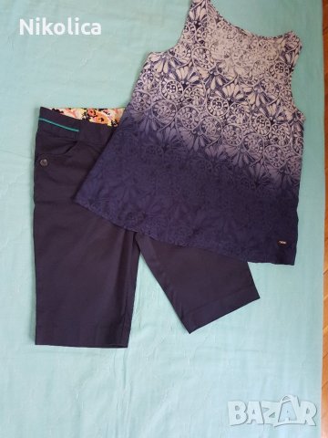 Стилен марков комплект от потник Timeout (Kenvelo) и къс панталон Orsay ,размер S/M.